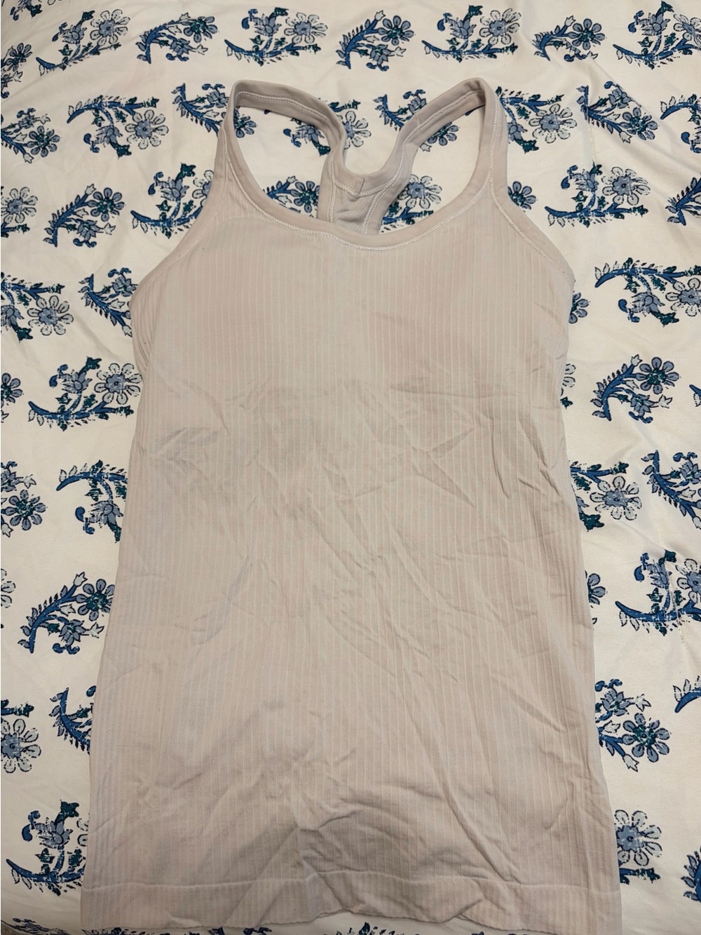 lululemon athletica Ribbed Racerback Tank Top - Cream